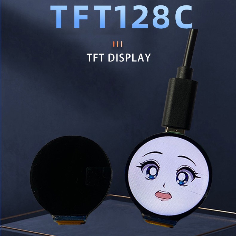 工厂直供1.28寸旋钮屏玩具眼睛液晶屏TFT128C彩屏LCD液晶屏批发