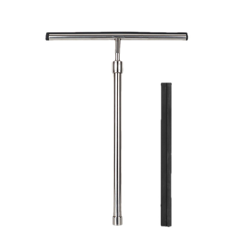 Hogar de acero inoxidable retráctil de vidrio raspador de baño espejo de baño limpiaparabrisas limpiador de limpieza espejo de raspado de ventana