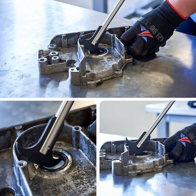 Sello de aceite gancho sello de aceite herramienta de desmontaje sello de aceite de doble cabeza destornillador sello de aceite gancho sello de aceite Extractor de llave