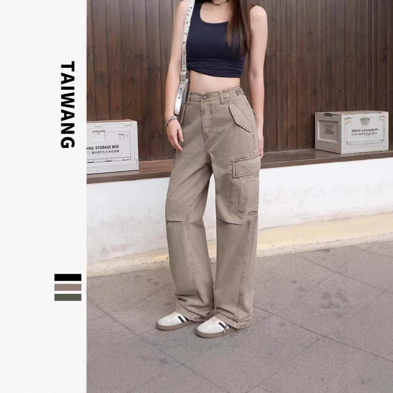 Thai King Women's Fashion | Trendy Multi-Pocket Cargo Pants with Pleated Design and Pockets, Paratrooper Cargo Pants for Men and Women, Casual Pants Thai King Women's Fashion | Trendy Multi-Pocket Cargo Pants with Pleated Design and Pockets, Paratrooper Cargo Pants for Men and Women, Casual Pants