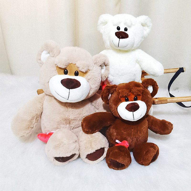 Oso de peluche juguete abrazo oso muñeca de los niños muñeca de ragdoll amor oso de peluche regalo de cumpleaños al por mayor