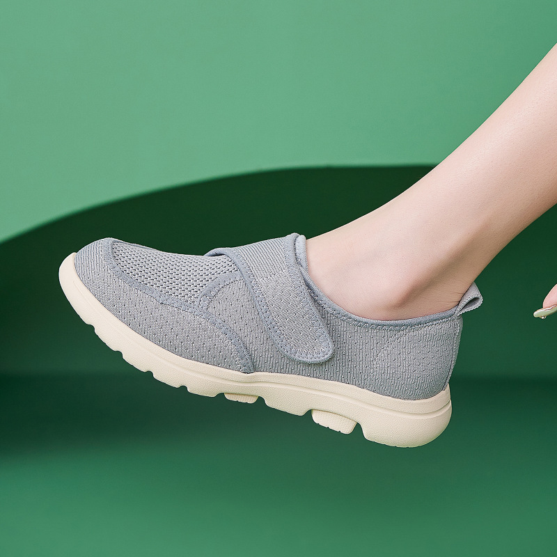 K6016 - 3 nuevo 2025, zapatos de cuero auténtico, almohadilla ligera antideslizante, cabeza redonda, tejido transpirable, zapatos de madre para mujeres