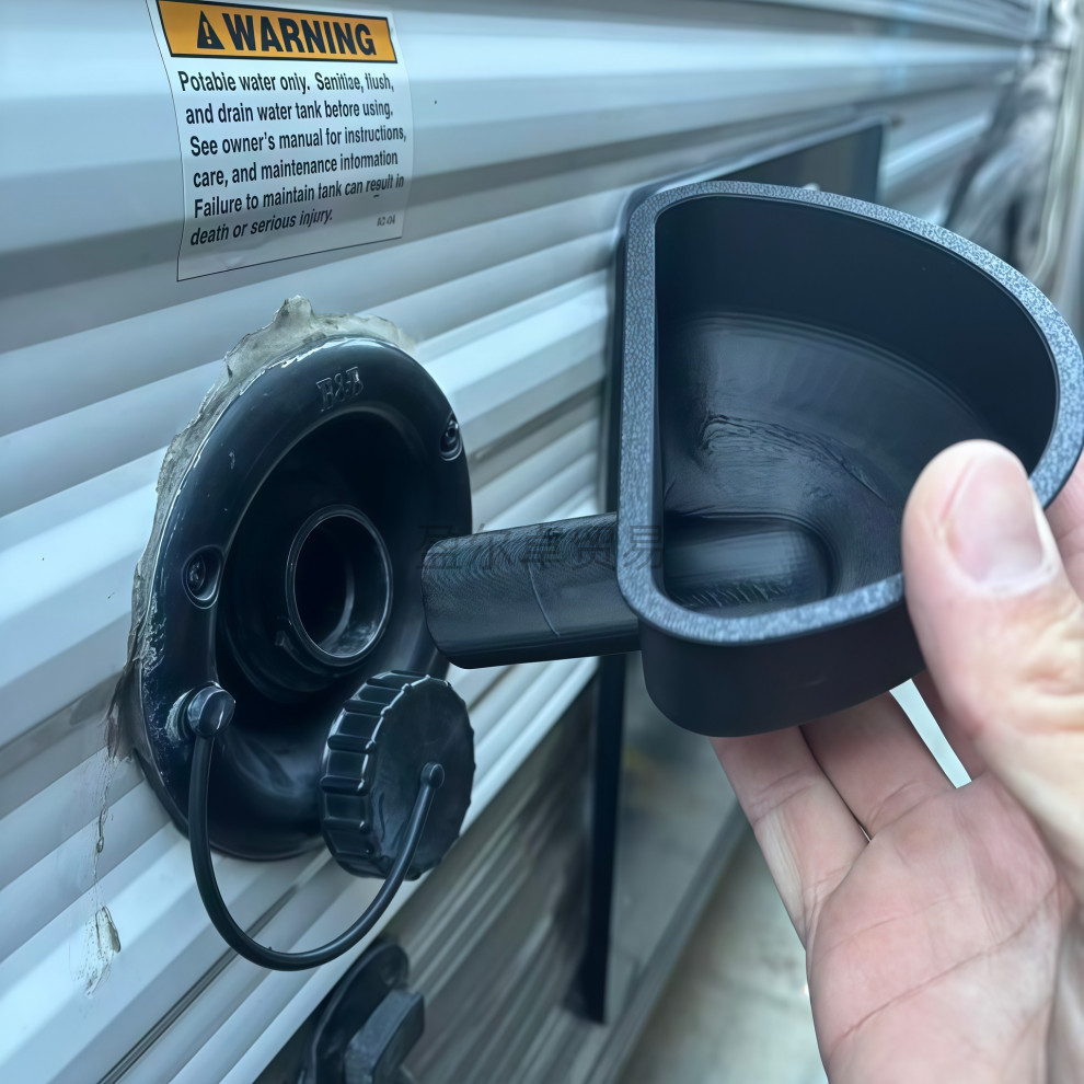 Cross-Border Hot-Selling 3D-Printed Freshwater Tank Filling Funnel Rv Fresh Water Tankfillingfunnel