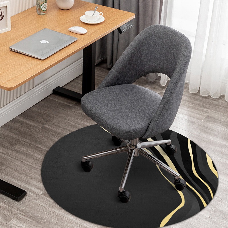 Silla de computadora transfronteriza tapete redondo dormitorio sala de estar sofá tapete de barro de diatomeas tapete de silla de estudio de oficina