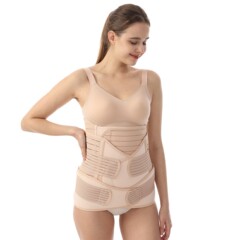 産後の腹帯の薄いタイプの通気性のダイエットは腰の順産の帝王切開の専用の産婦の形の骨盤の骨の帯の3つのセットを締めます。