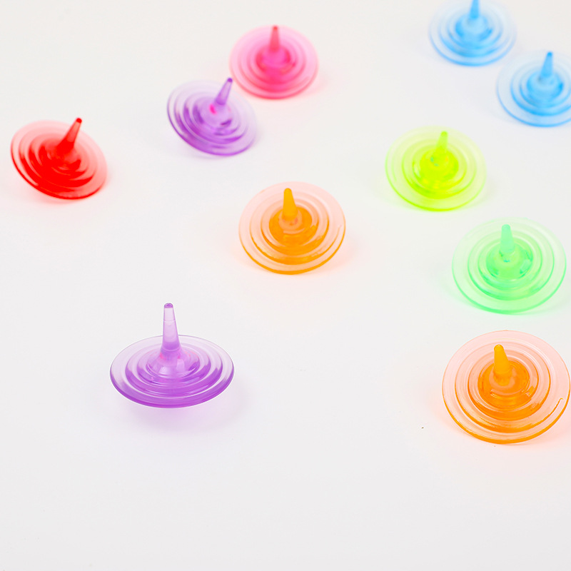 Gyro niños gemas juguetes cristal acrílico colorido cristal giroscopio bebé jardín de infantes regalo de premio