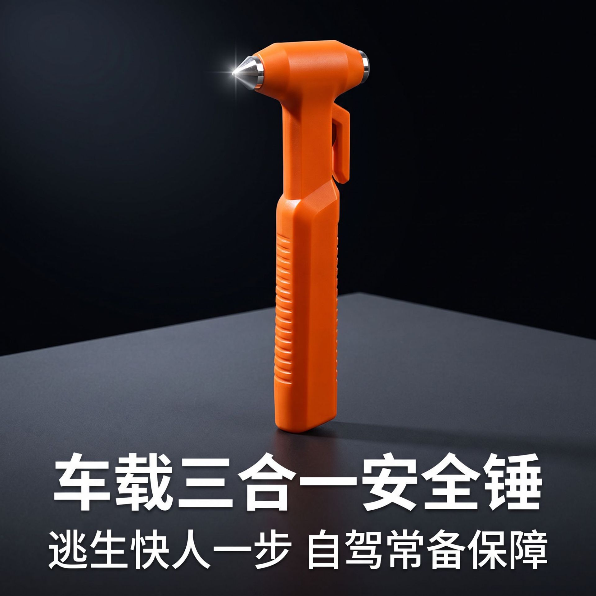 Customizable logo car safety hammer, factory-made window-breaking hammer, cross-border three-in-one car safety hammer, easily breaks windows