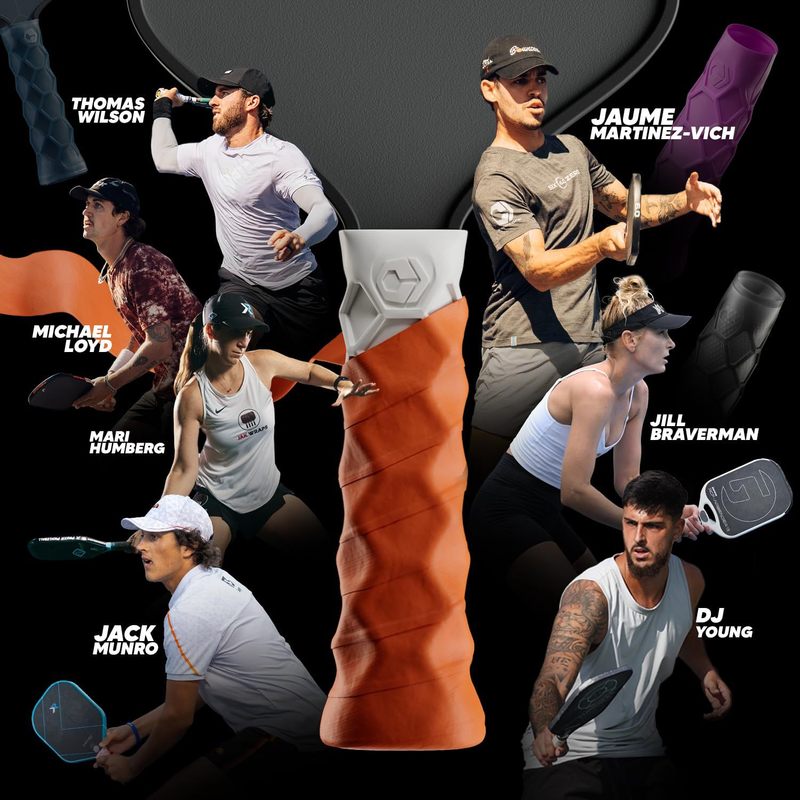 国境を越えた新製品アマゾンPickleballシリコングリップピケットボール滑り止めラケットグリップ保護カバー|undefined