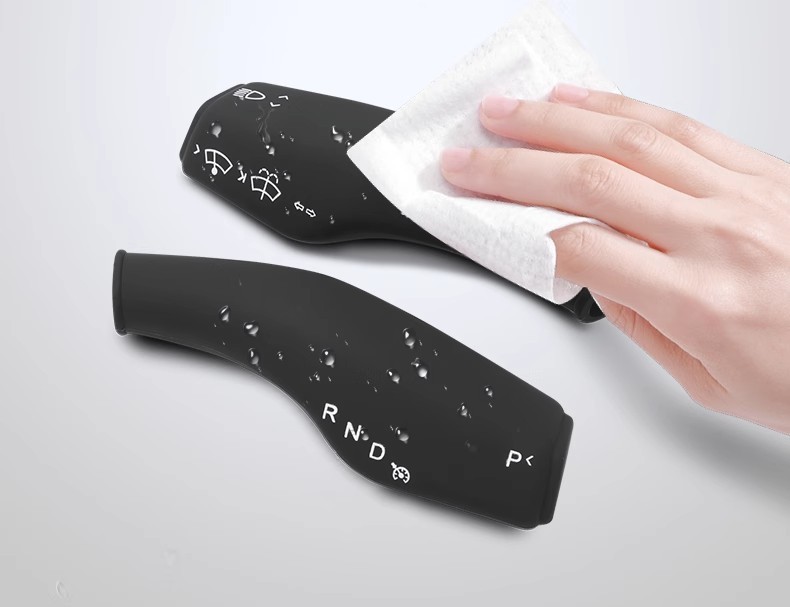 Suitable for Tesla Model3/Y gear rod cover interior decoration handle decorative patch carbon fiber lever modification ya accessories