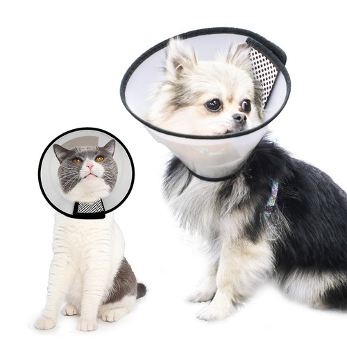 Cat Care Elizabethan Collar, Pet Post-Operative Bite and Scratch Neck Collar for Cats and Dogs, Pet Grooming Cover