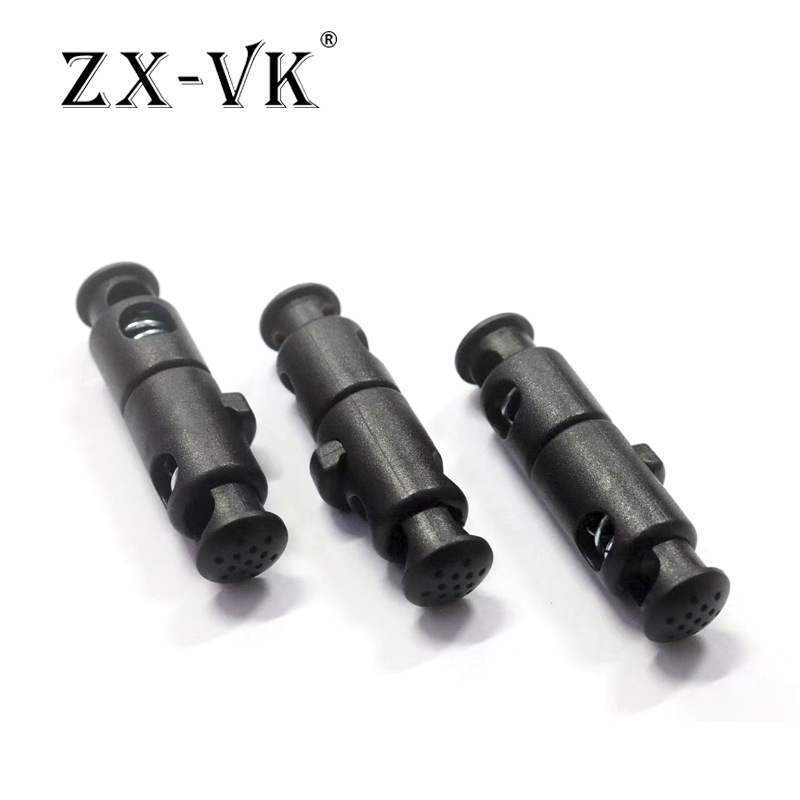 Fábrica de almohada en forma de U hebilla de cuerda almohada de cuello de plástico de doble cabeza hebilla de resorte de doble agujero hebilla de cuerda campana accesorios de ajuste elástico image 5