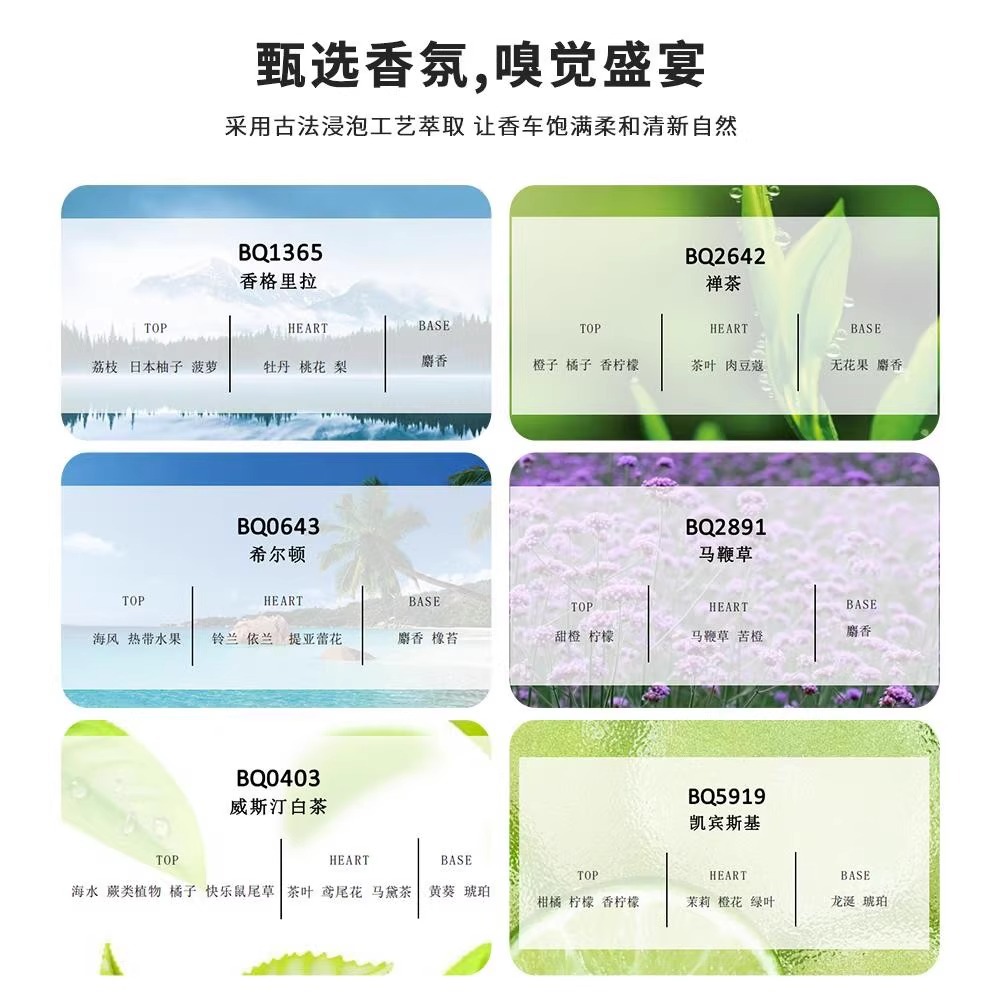 Ideal L9/L8/L7/L6/Mega Special Car Fragrance Replacement Core Made of Porous Synthetic Calcium Material with Long-Lasting Fragrance