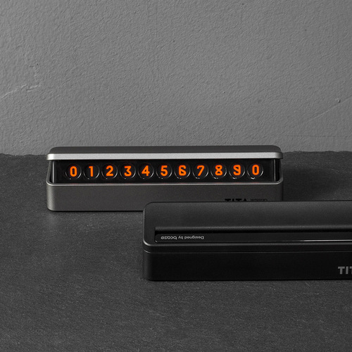 TITA temporary parking plate car parking card number car can hide the number and move the license plate three-dimensional creative