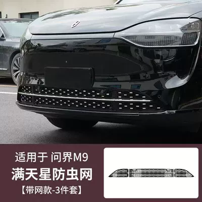 Models of M6M7/M8M9 Modified Star-Patterned: Automobile anti-insect net - 24-25-wenjie-m9-with-net-gypsophila-insect-proof-net-bright-black-3-piece-set