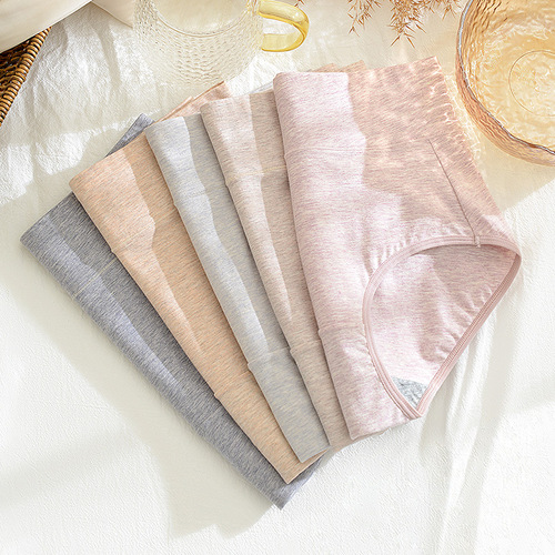 60 pairs of Xinjiang long-staple cotton pure cotton women's underwear full cotton 5A antibacterial high-waist abdominal compression Japanese-style girl's triangle shorts
