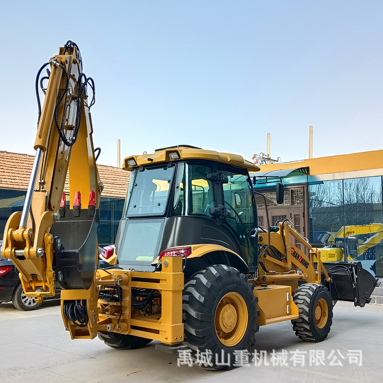 山重工厂40-28型反铲装载机 前铲后挖两用设备 77KW发动机