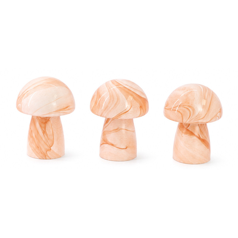 Cross-Border Direct Sales of Craft Glass Mushroom Lampshades, Mushroom Glass Lamp Accessories, Outdoor Garden Courtyard Lights