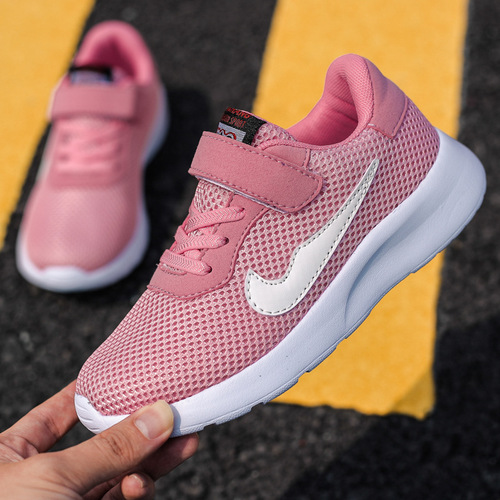 Children's Sports Shoes for Boys and Girls, Spring and Summer, Medium and Large Size, Mesh Breathable Running Shoes for Kids, Trendy and Fashionable Casual Shoes