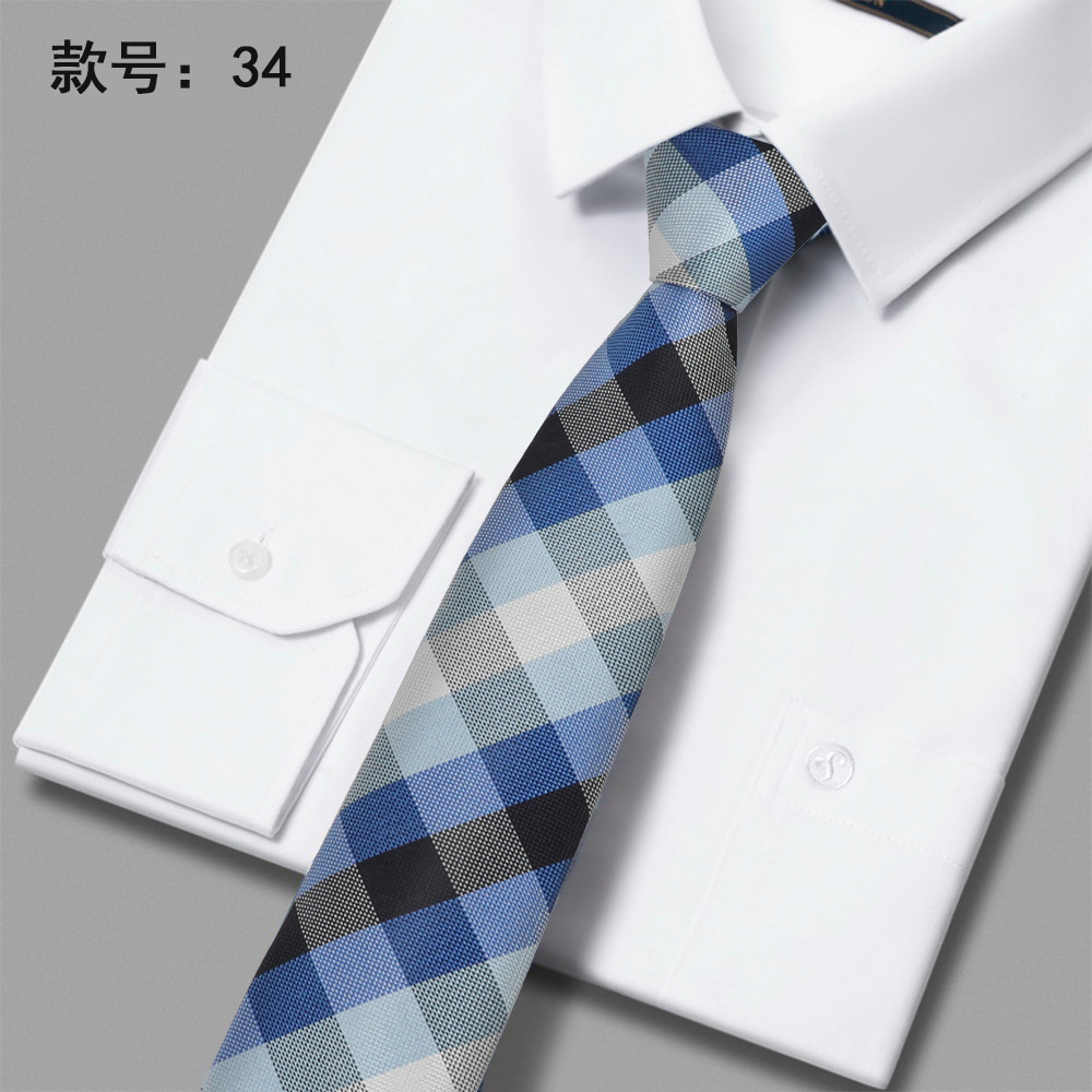 2023 nueva corbata de poliéster 6cm corbata casual de negocios de poliéster casual de negocios para hombres en stock al por mayor