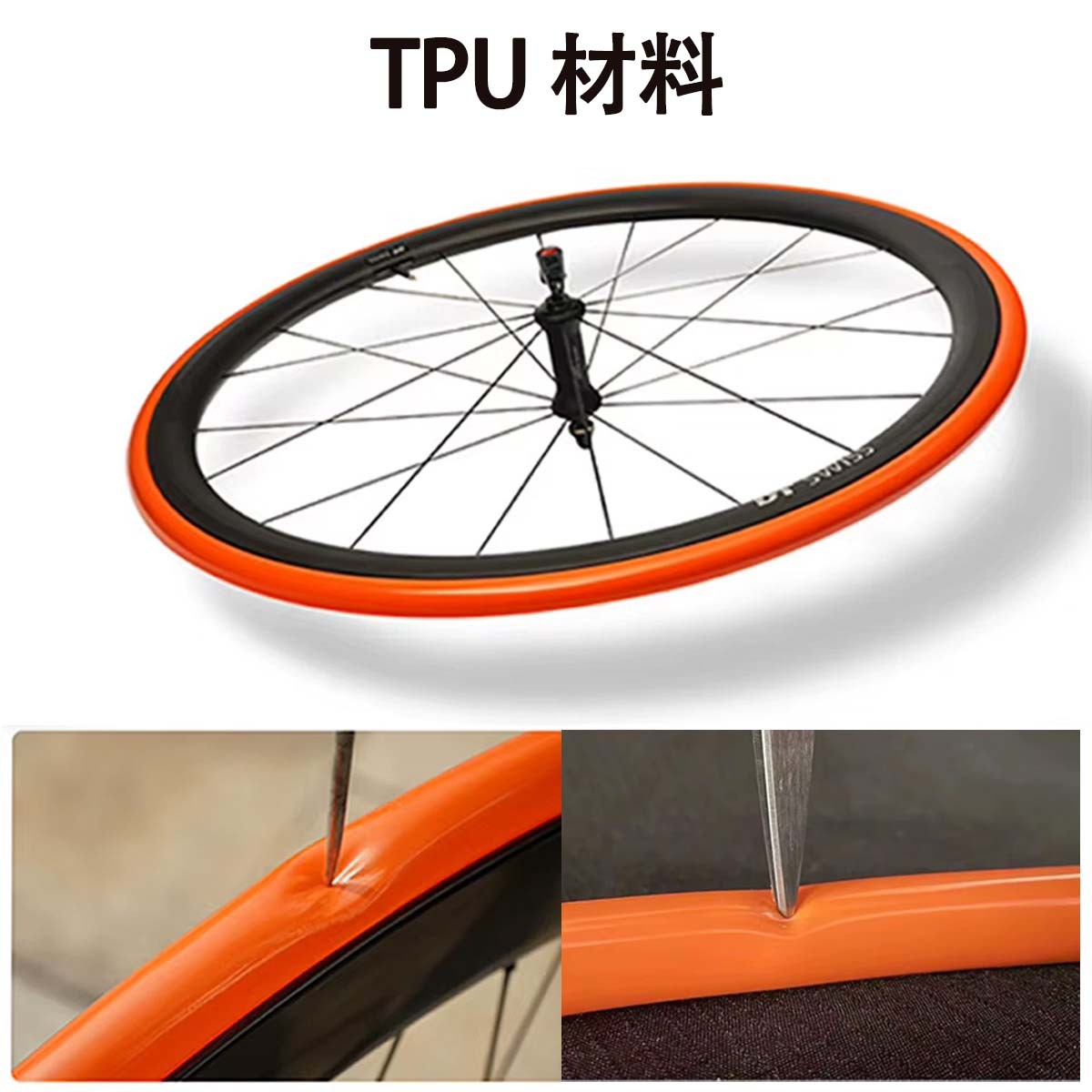 TPU tubo interno 28g bicicletas neumáticos superligeros accesorios de viaje de carretera portátiles fáciles de cambiar transfronterizos