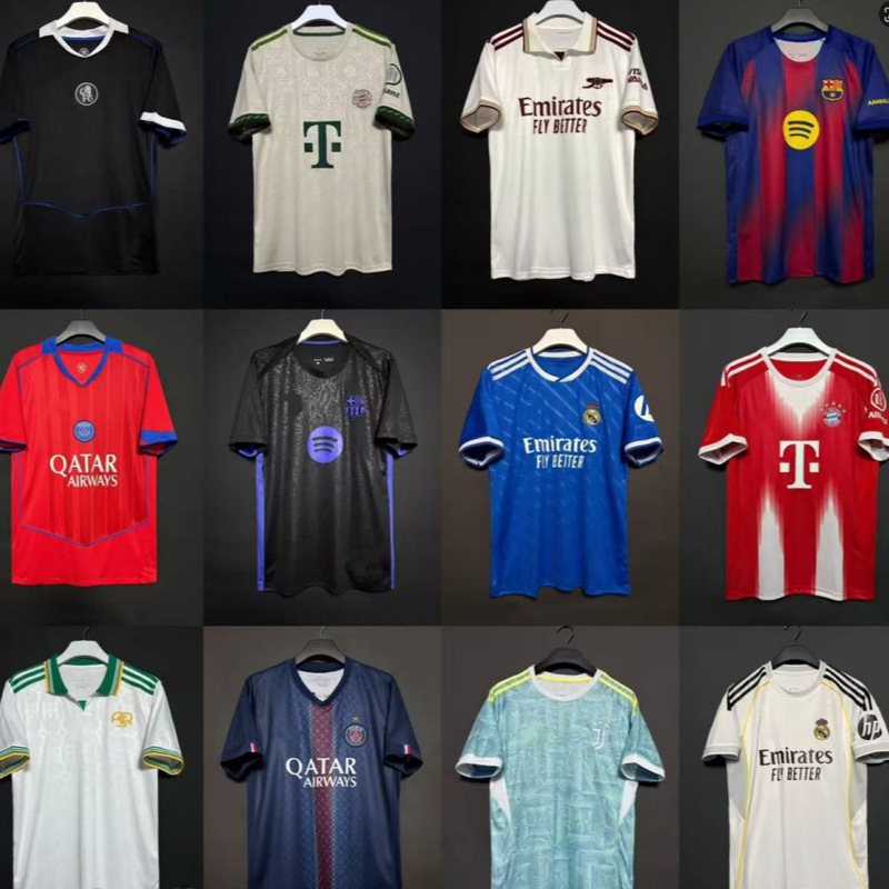 New Fashion Casual Luxury Team Jerseys from the Source Factory, Short-Sleeved Training Shirts with 3D Printing, Wholesale in Stock