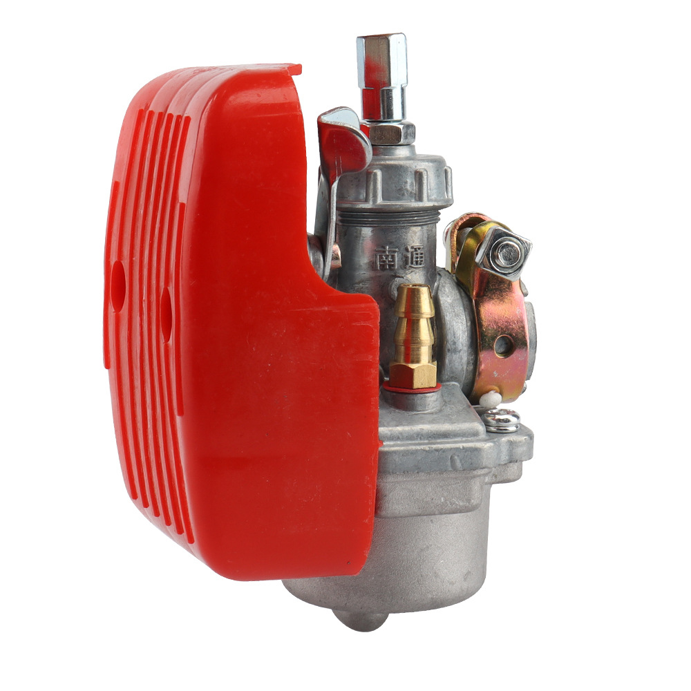 Mini Motorcycle Accessories Red Carburetor with Air Filter Suitable for Two-Stroke 50Cc 60Cc 80Cc