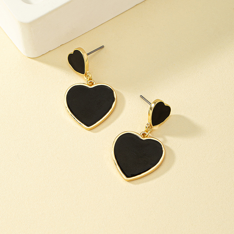 1 Pair Vintage Style Geometric Enamel Plating Hollow Out Alloy Drop Earrings display picture 10