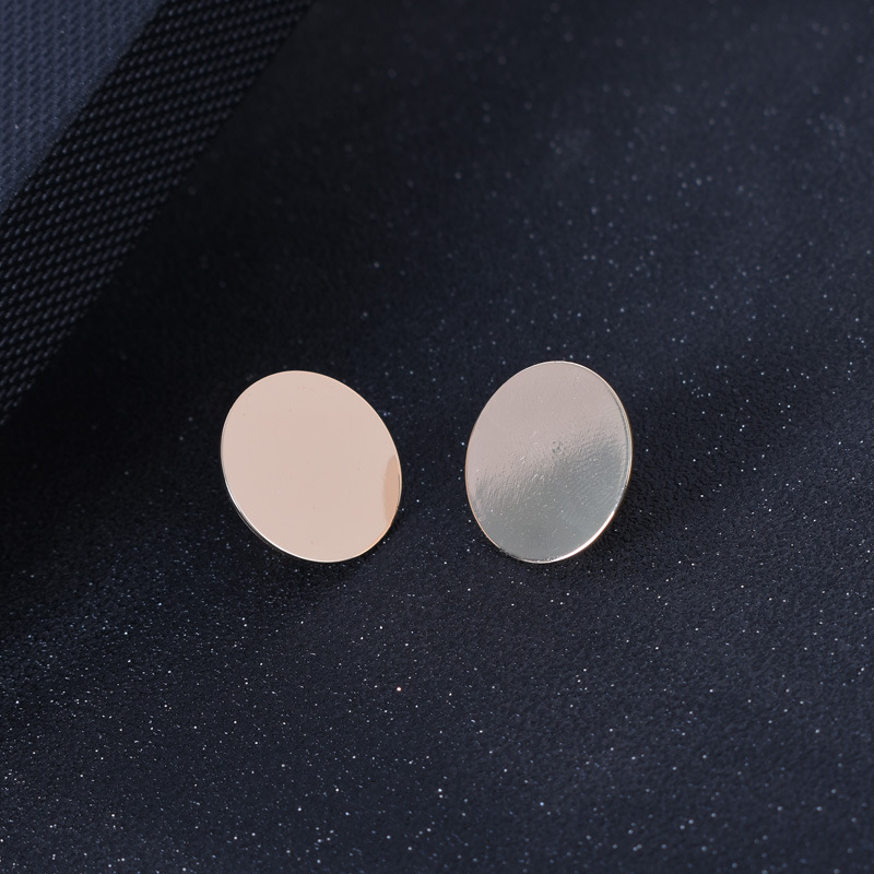 Daily Occasion 1 Pair Fashion Round Alloy Plating Women's Ear Studs