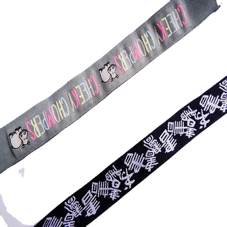 Fabricante de suministro de cinta jacquard de alta densidad cinta jacquard doble capa cinta jacquard image 5