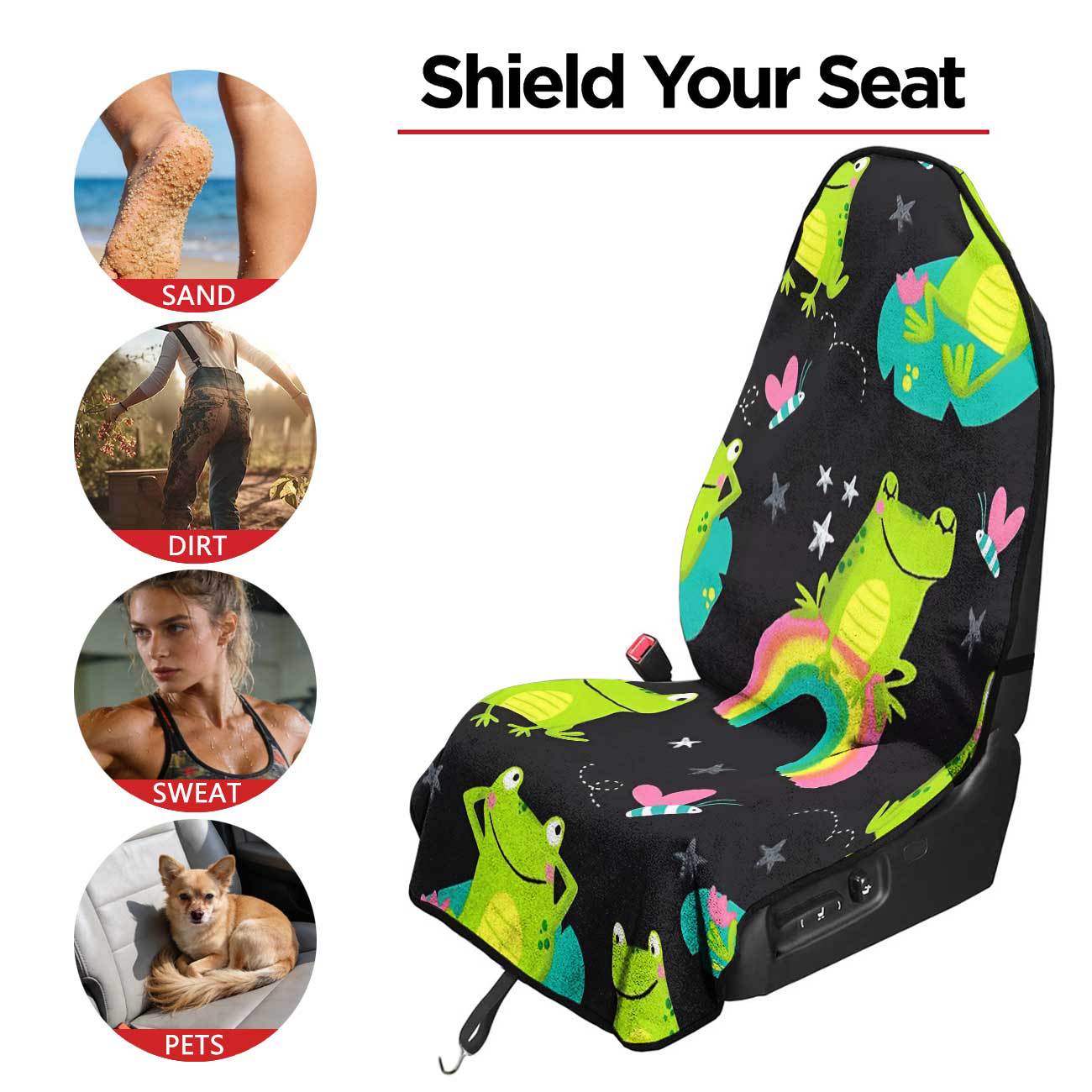 Car seat towel cover front seat protector suitable for gym and exercise, universal for all seasons, car use 44