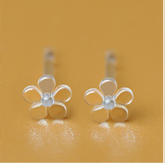 Transparente del oído del palillo del oído no alérgicos espárragos del oído PIN de resina de la carcasa de perforación del oído espárragos DIY accesorios de la joyería del oído