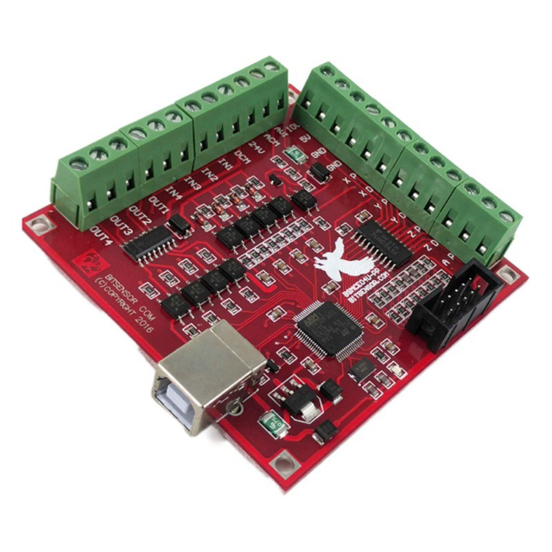 Плата сплиттера CNC MACH 3 100 кГц 4-осевой контроллер интерфейса USB Летающая резьба материнская плата карты с маховиком