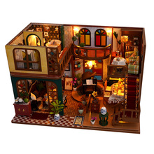 天予小屋新款韵味东方 手工diy房子阁楼别墅模型创意生日礼物女