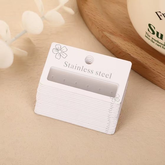 Fashion PVC Sticker Earrings Earrings Packaging Cardboard Popular Jewelry Display Paper Card Jewelry Earrings Cardboard in stock