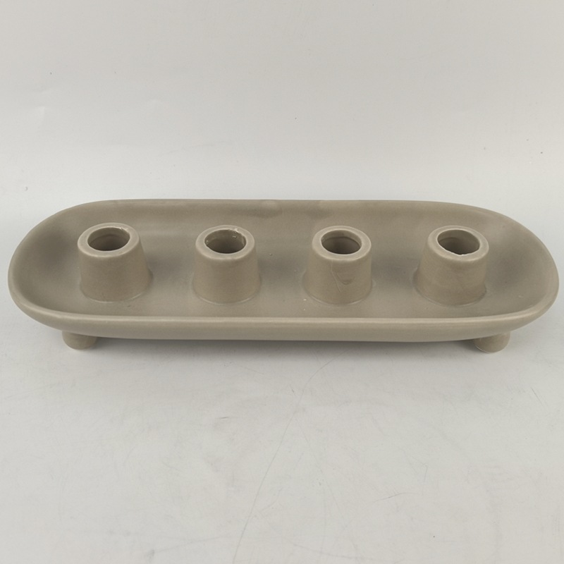 Candelaria americana decoración de cerámica negra retro velas románticas de boda regalos creativos mesa de comedor decoración de cena con vela