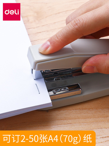 Deli rotatable stapler student stapler large thickening stapler home multi-functional office wholesale
