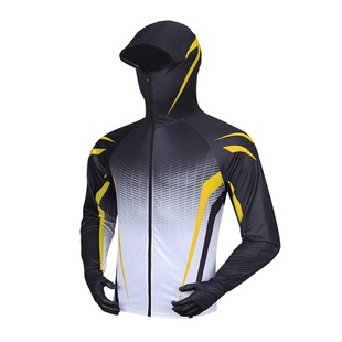 Outdoor Sun Protection Fishing Clothing for Men in Summer Thin Ice Silk Breathable Quick-Drying Clothing Anti-Uv Fashionable Sun Protection Clothing