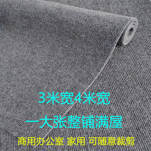 Gray Carpet for Office, Commercial, Bedroom, Full Room Coverage, Home Living Room, Stain-Resistant, Large Area, Full Roll, Simple