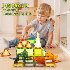 Children's large magnetic piece building blocks toy set wholesale cross-border early education educational pure magnetic magnetic assembly building blocks