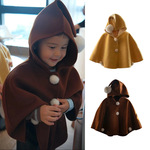 Детский демисезонный плащ, ветрозащитный удерживающий тепло ветрозащитный чехол, детская шерстяная куртка