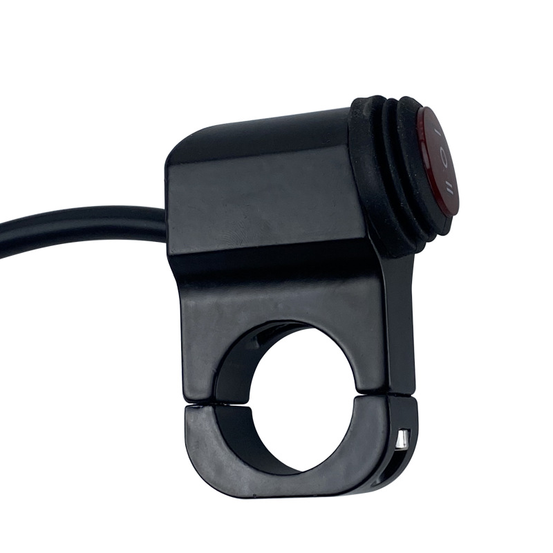 Accesorios de la motocicleta modificación interruptor de aleación de aluminio a prueba de agua luz roja interruptor de tres engranajes faro LED spotlight interruptor de alimentación