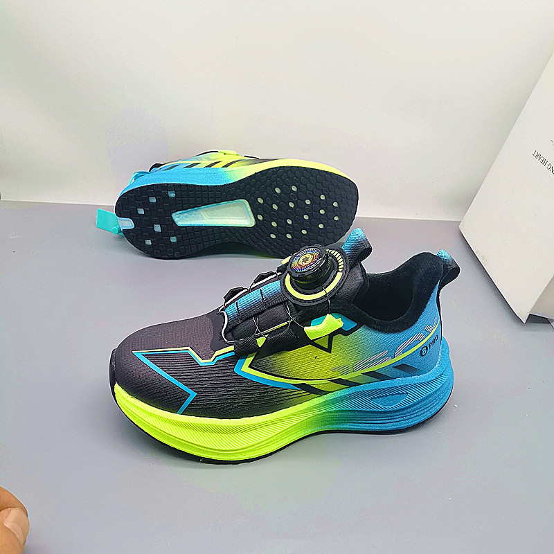 Zapatos de corrida de cuero de carbono de algodón primavera y otoño zapatos de corrida de niños zapatos de niños zapatos de niños grandes zapatos de estudiantes