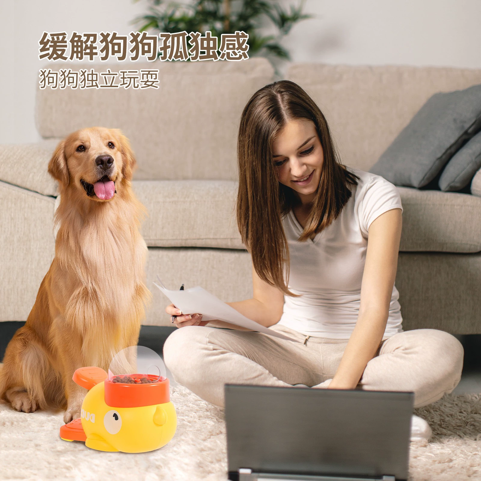 B.Duck, automatic smart interactive food machine, pet, cat, for import