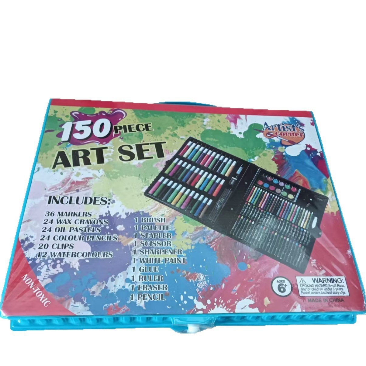 208 unidades de acuarela pluma traje estudiante niños herramientas de dibujo arte pintura caja color pluma conjunto completo cepillo caja de regalo
