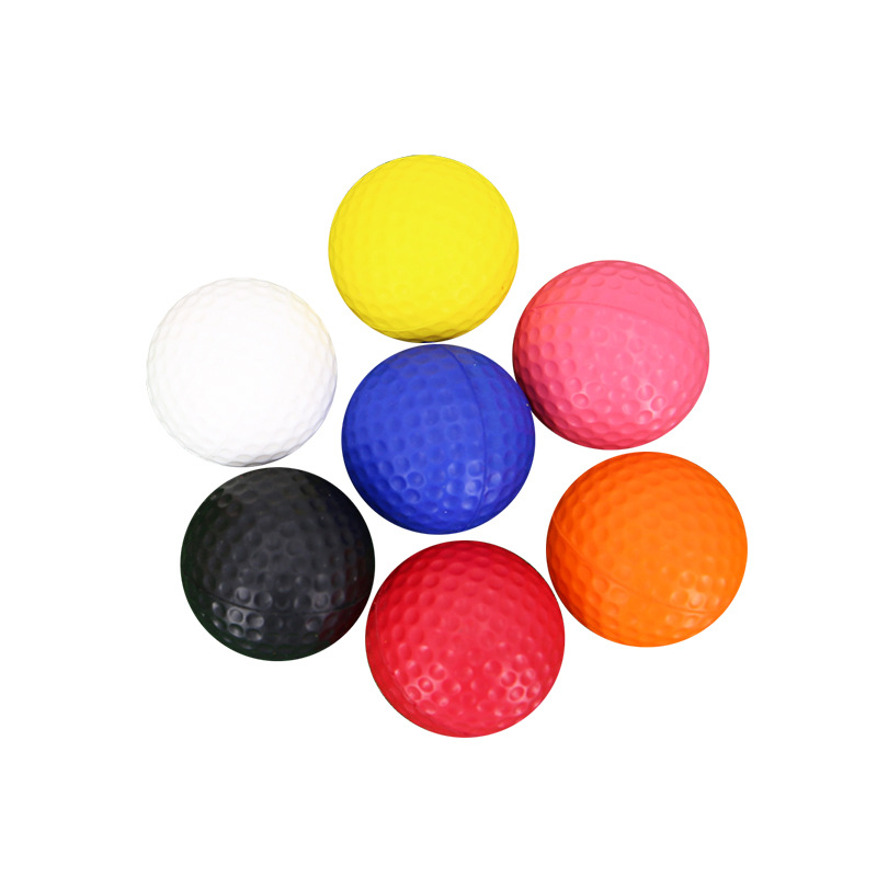 Fuente Venta directa de fábrica Golf Rainbow Sponge Ball PU Golf Indoor Practice Ball Cross-border Logo al por mayor