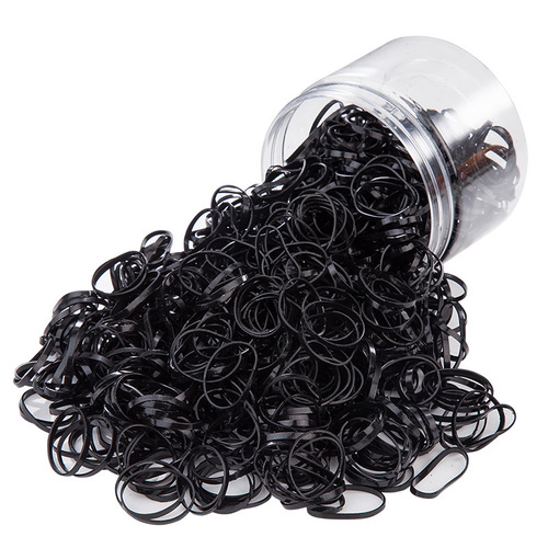 Storage box for disposable girl baby elastics, thick anti-tangle children's headbands, black small hair bands