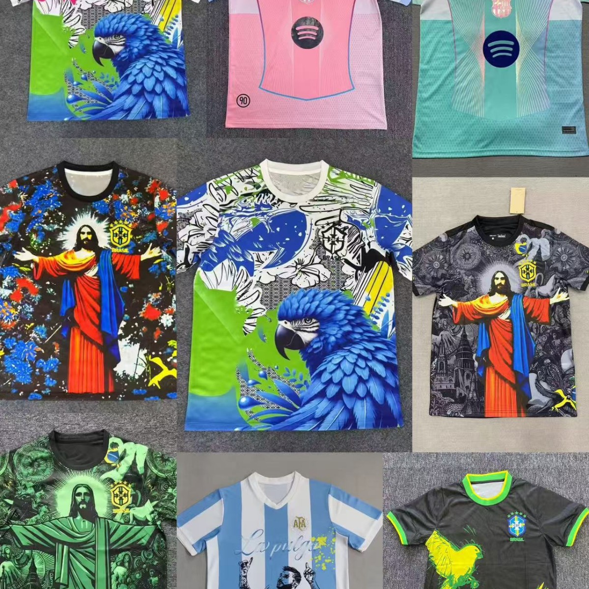 Brazil Italy Portugal Jersey Training Jersey Cross-Border Dropshipping Football Fans