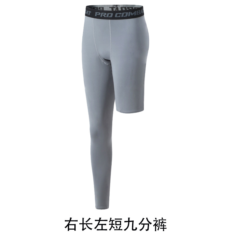 夏のランニングトレーニング高弾力圧縮バスケットボールのレギンスの現物運動のタイツの速乾性の男性のフィットネスパンツ