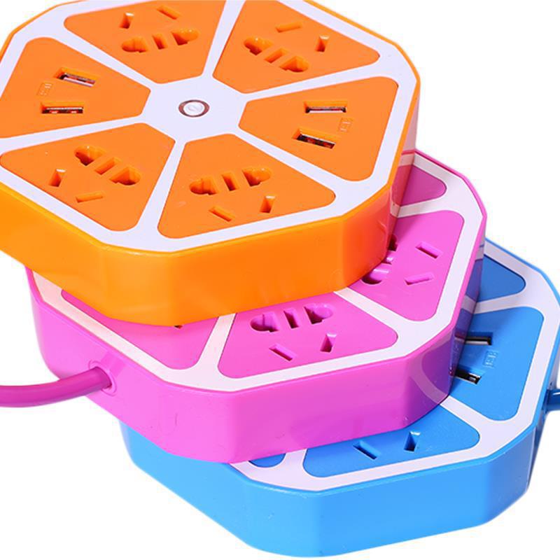 1.8 Mi4USB recargable caja de regalo de color comercio exterior exportación creativa nueva toma de fruta hexagonal recargable