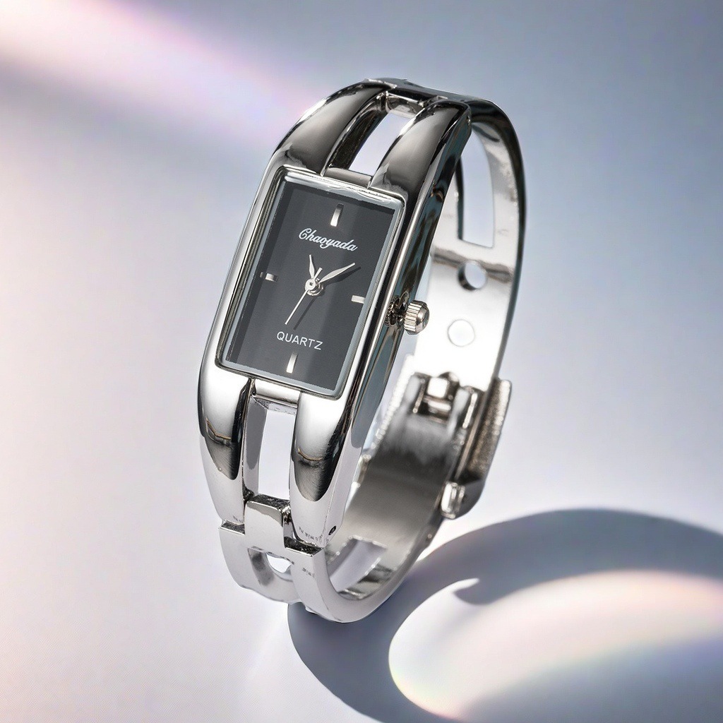 Quartz Movement Vintage Style Classic Style Rectangle Jewelry Buckle Alloy Strap Quartz Watch